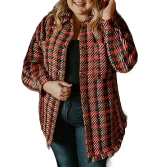 STEVE Madden Multi Final Warning Shacket - Picture 8 of 15